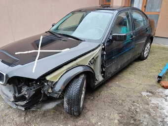 BMW E46, FACE, 318i, 105Kw, černá,veškeré náhradní díly