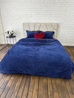 Francouzské povlečení plyšové s prostěradlem v sade