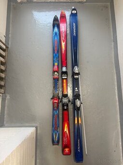 prodám 3 páry použitých lyží