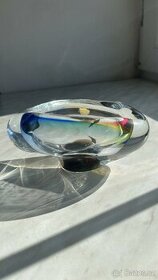 Hutní sklo - popelník či miska na drobnosti - 1