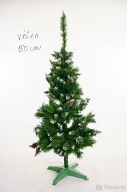 Vánoční stromeček se šiškami - výška 150 cm - 1