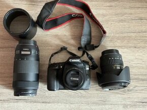 Canon 80D + 3 objektivy, batoh, stativ