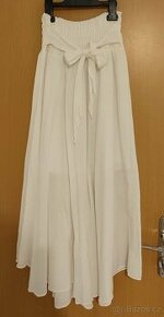 ZÁNOVNÍ bílá dlouhá boho sukně, pružný pas