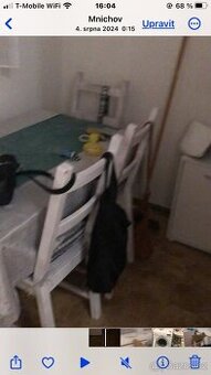 Stůl + 4 židle , stav - velmi dobrý ( bytelne )