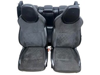 Sedačky černá kůže alcantara Škoda Superb 3 Sportline kombi