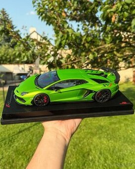 MR Collection - Lamborghini Aventador SVJ, Verde Alceo, 1:18