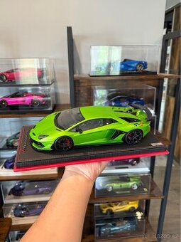 MR Collection - Lamborghini Aventador SVJ, Verde Alceo, 1:18