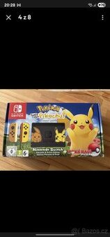 Nintendo OLED switch Platoon edice a pikachu dokovací stanic