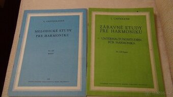 Zábavné etudy pro harmoniku, melodické etudy pro harmoniku