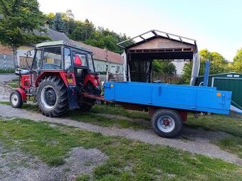 Zetor 5011+jednoosý vlek sklopný