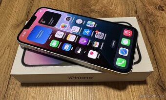 iPhone 14 bílý 128Gb, baterie 89%, záruka Alza 26/8/25, TOP