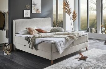 Boxspring postel MEMPHIS s úložným prostorem