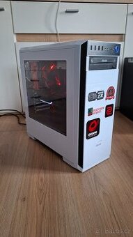 Herní PC Intel i7 8700K + RTX 2060, červené RGB podsvícení