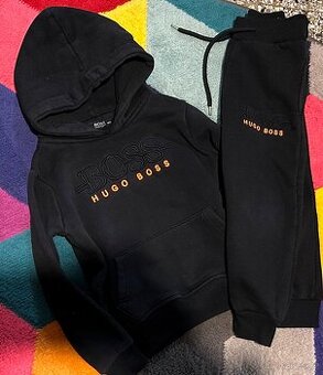 HUGO BOSS  STYLOVÁ VELMI TEPLÁ BAVLNĚNÁ TEPLÁKOVKA PRO DĚTI