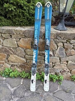 Prodám dětské lyže Dynastar Team Speed + vázání Look Team 4