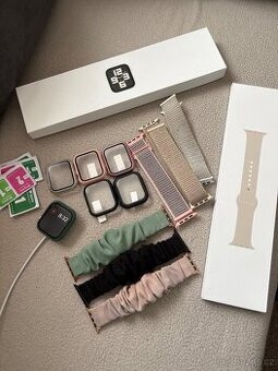 Apple Watch SE (2022) 44 mm GPS, Starlight, TOP stav+výbava