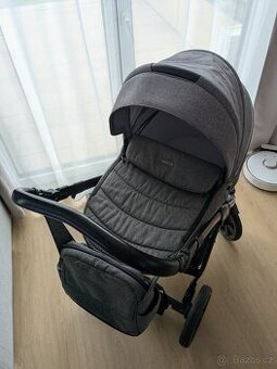 Kočárek Noordi fjordi 2v1 šedý