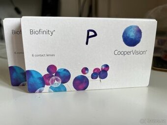 Kontaktní čočky Biofinity měsíční.