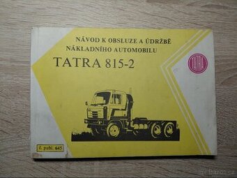 Návod k obsluze a údržbě Tatra 815-2