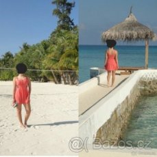 Lososové letní šaty Sapotille, S