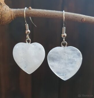 Náušnice Křišťálová srdce