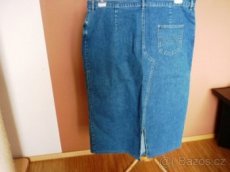 Značková džínová sukně, vel. 50.