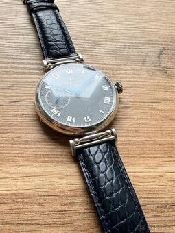 Starožitné švýcarské stříbrné hodinky OMEGA 1924