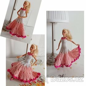 Šatičky na panenku - dlouhé růžové