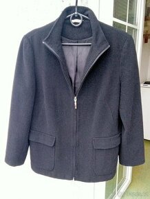 Flaušový kabátek na zip s podšívkou, vel. 44, zn. George - 1