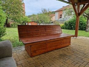 Zahradní lavice nábytek s úložným prostorem sedačka