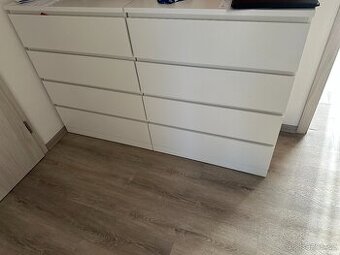 MALM komoda bílá 4 zásuvky 80x100cm
