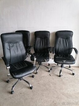 Kancelářské křeslo kůže 7 kusů