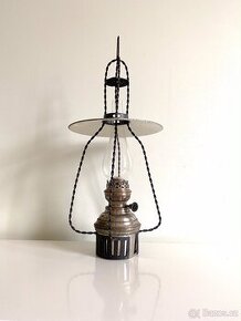 Stará závěsná petrolejová lampa Ehrich & Graetz