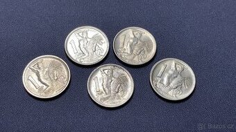 Lot 1 korun 1946 (a,b,c,d) + 1947 R,sbírkové stavy 👌
