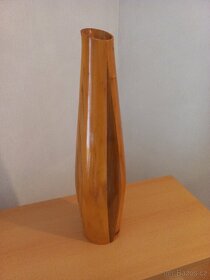 Soustružená váza 53 cm, retro, 60. léta