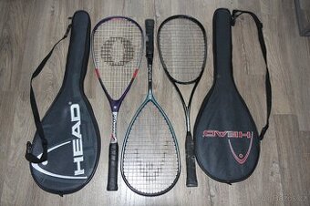 Squash - rakety 3 ks + obaly 2 ks
