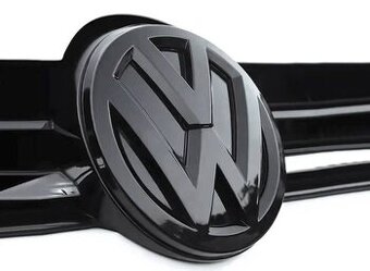 Logo znak VOLKSWAGEN cierne leskle / cervene - 1