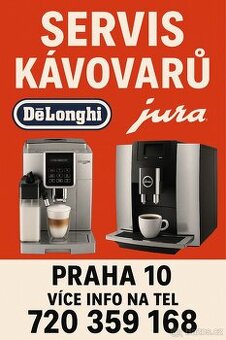 Servis kávovarů Delonghi a Jura Praha 10