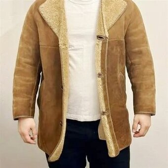 MORLANDS-REAL LAMBSKIN.ENGLAND PÁNSKÁ ZIMNÍ BUNDA Z BERÁNKA