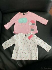 2x Disney tričko 0-1 m