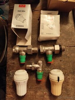 Termostatické hlavice+ventily Danfoss