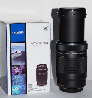 Prodám objektiv Olympus M.ZUIKO ED75-300 f4,8-6,7 II