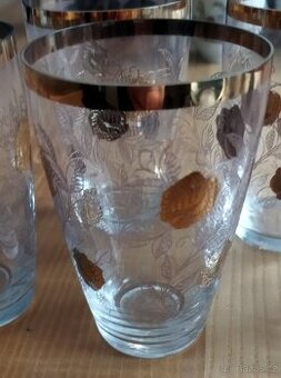 Pozlacené skleničky