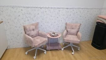 2x židle na kolečkách