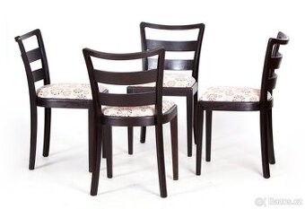 Jídelní  židle TON po přečalounění, 4 kusy.