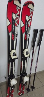 dětské lyže vč. vázání vel. 100