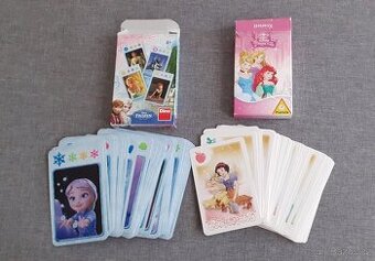 Kvarteto - hrací karty (Frozen, Princezny)