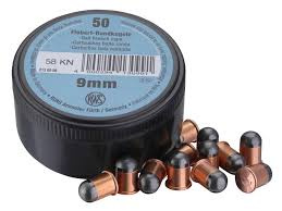 Flobert náboje RWS 9mm se špičkou nebo kuličkou