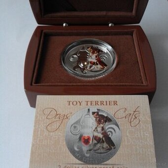 Stříbrná mince Felis Toy Terrier 1oz