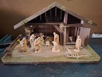 Betlem - dřevěné ručně vyřezávané figurky